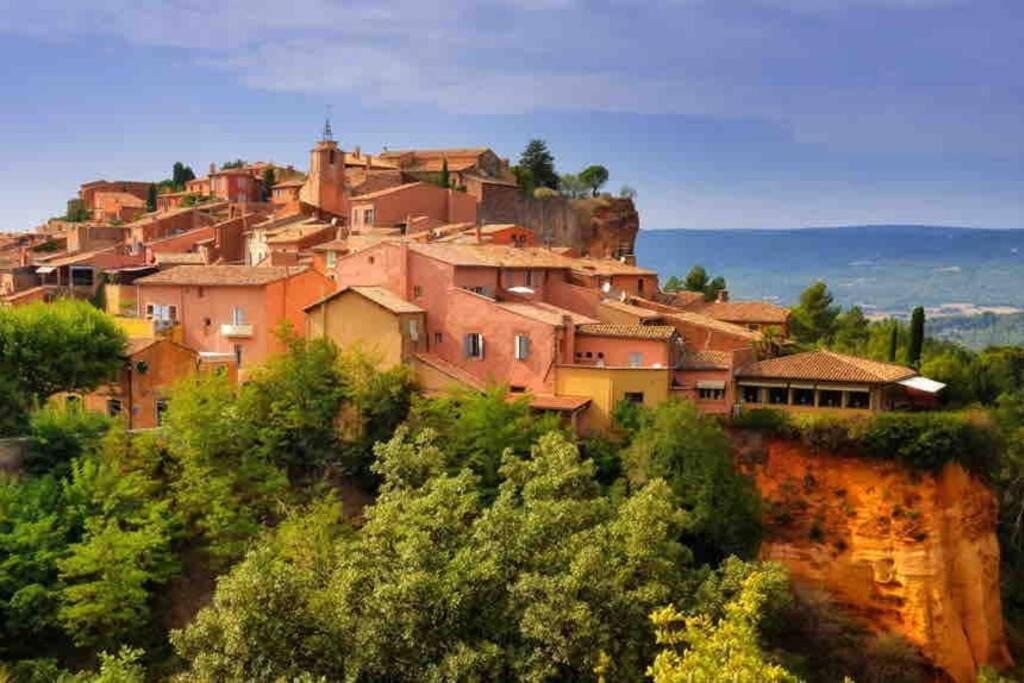 Вилла Soleil D'Ocre - Bastide A Roussillon Русийон Экстерьер фото